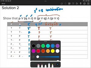 4 - Example 4 (Proving Logical Equivalence Using Truth Tables)