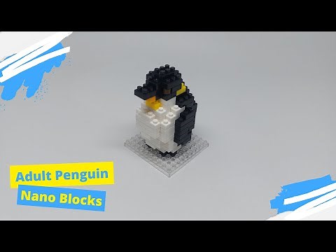 Adult Penguin | animal | Nano Blocks | Petit Block #build #block #brick #lego
