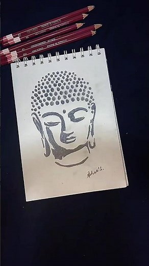 Sketching Lord Buddha 🧘 | Calm & Spiritual Pencil Art#art #viral #shorts #buddha