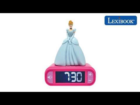 RL800DP - Cinderella Nightlight Alarm Clock with Sounds - Lexibook
