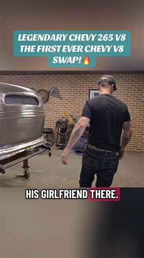 LEGENDARY CHEVY 265 V8 THE FIRST EVER CHEVY V8 SWAP!🔥 #chevy #v8engine #classiccars #restoration #badchad