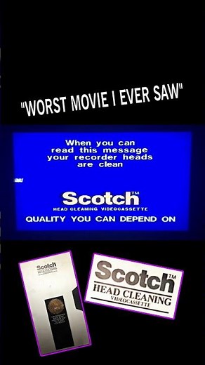 Scotch VCR Head Cleaner. Keep your heads clean, folks. #vhs #vhsforever #vhstapes #vhseffect #vcr