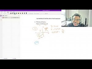 Use trigonometric identities to find the value of each expression.