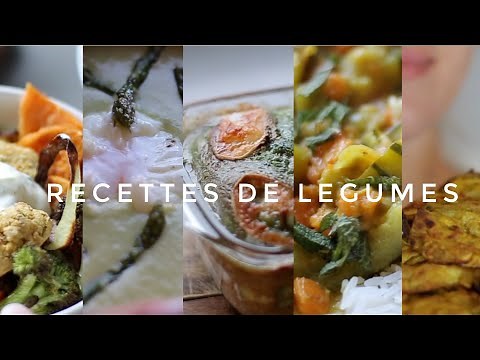 5 recettes pour MANGER PLUS DE LÉGUMES
