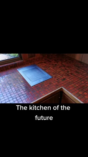 #retro #kitchen #builtin #retrokitchen #interiordesign #70saesthetic