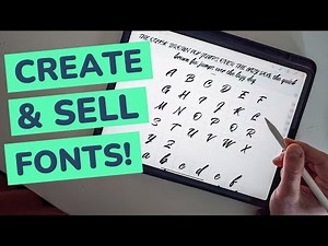 How to Make & Sell Handwritten Fonts on Your iPad (Step-by-Step)