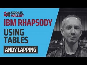 Using Tables in IBM Rhapsody