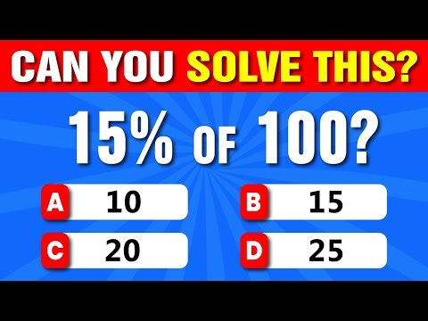 Can You Pass This Math Quiz? | 50 Percentage (%) Questions Quiz Challenge! | Quiz Cottage