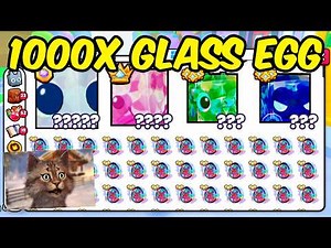 Opening 1000 Exclusive Glass Eggs in Pet Simulator 99