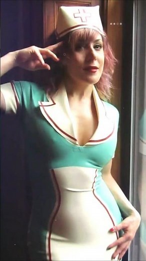 💉 Mandy Kitana in Latex Nurse Dress – Serving Looks & Attitude! 😈✨