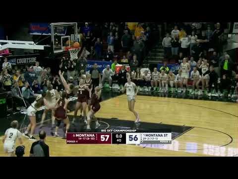 Montana State Wins Women's Basketball Championship At The Buzzer