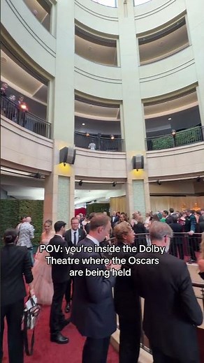 POV: you're inside the Dolby Theatre where the Oscars are being held #oscars #academyawards
