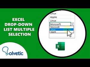 EXCEL DROP DOWN LIST Multiple Selection ✅