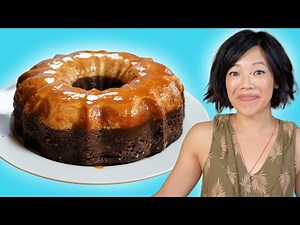 Chocoflan: The Impossible Chocolate Cake -- layers magically switch places