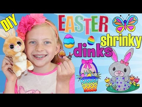Amazing Shrinking Art!! Easter Shrinky Dinks Craft Time with Alyssa