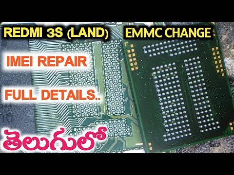 REDMI 3S EMMC DEAD QUALCOMM PORT ONLY | CHANGE EMMC | IMEI REPAIR | ‪@krishmobiletraininginstitute‬