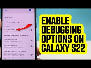 Enable USB Debugging & Wireless Debugging on Galaxy S22/S23