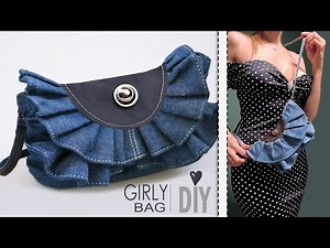 HOW TO USE JEANS? PURSE BAG ADORE DESIGN IDEA ♥ How to Make A Bag Jeans Craft