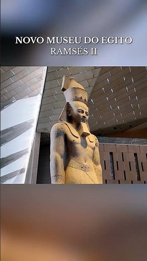 Giant Statue of Ramesses II at the Cairo Museum Welcomes Visitors