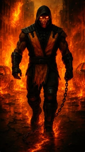 🔥 SCORPION HELLFIRE UNLEASHED 🔥 | Mortal Kombat AI Cinematic
