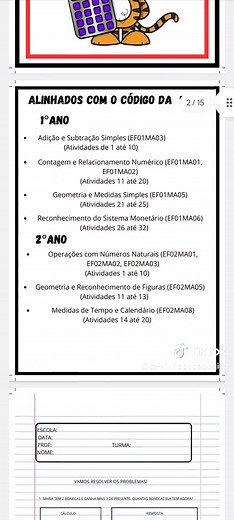 Apostila de Problemas Matemáticos para 1º e 2º Ano