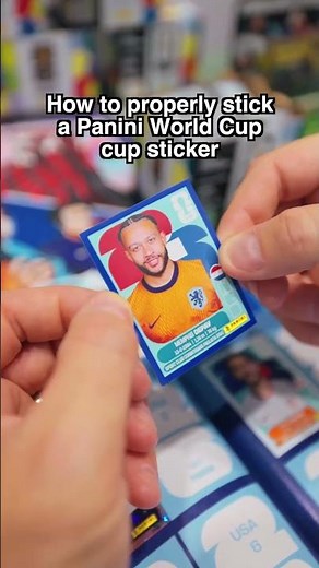 How to properly stick a Panini World Cup Sticker