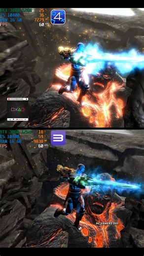 Rpcs3 vs Shad-Ps4 Emulator PC Comparison Kratos vs Titan Lava