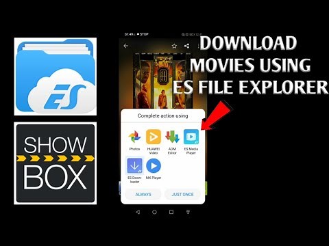 How to download movie using ES File Explorer in Showbox