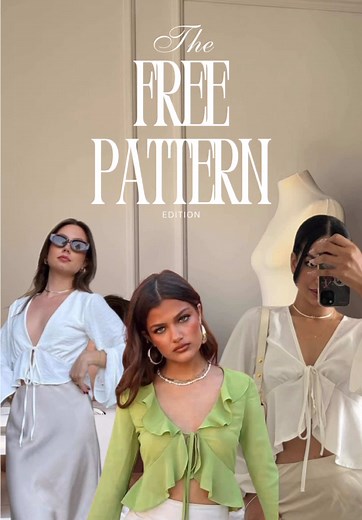 Get Your Free Tie Front Blouse Sewing Pattern Today