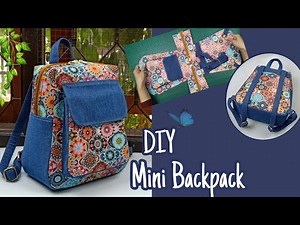 DIY Cara Membuat Tas/Zinnia Backpack/Mini Backpack Tutorial & Pattern