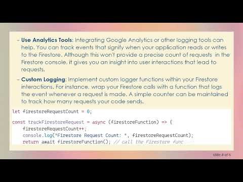 How to Track Your Firestore Requests in React
