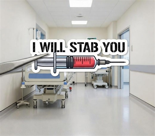 Nurse Sticker, I Will Stab You Funny Nurse Sticker/ Car Magnet, Nursing School, Nursing Student Gift, NP Gift, Nurse Gifts, RN Sticker - Etsy