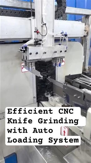 Efficient CNC Knife Grinding with Auto Loading System