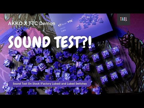 AKKO X TTC Demon Switch: Sound Test