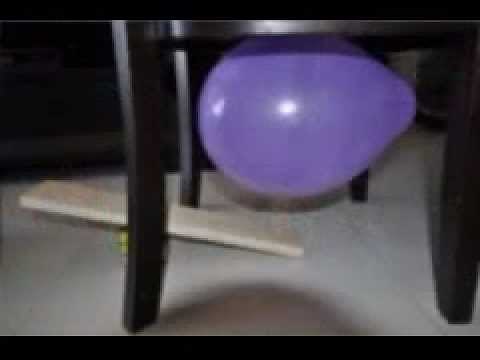 Rube Goldberg machine project / popping a balloon