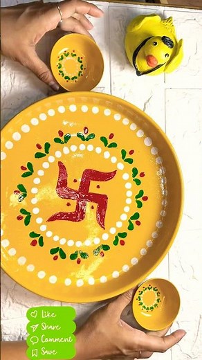 Beautiful Pooja Thali Decoration ✨🙏|Diy Pooja thali decor 😱#diy #poojathali #decoration