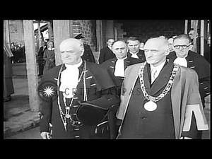 Archbishop Francis Cardinal Spellman of New York, visits Ireland. Cardinal John D...HD Stock Footage
