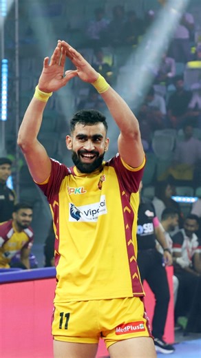 Looked like a piece of cake for Bharat 💛 He is our Raider of the Day with 23 raid points 🔥 #ProKabaddi #PKL12 #GhusKarMaarenge #TeluguTitans | ProKabaddi