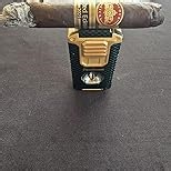 Torch Lighter, 5-in-1 Windproof Lighter with V Cutter, Punch, Needle, Holder, and Triple Jet Flames, Multifunctional Accessories with Gift Box, Cool Butane Lighter for Men (Without Butane)