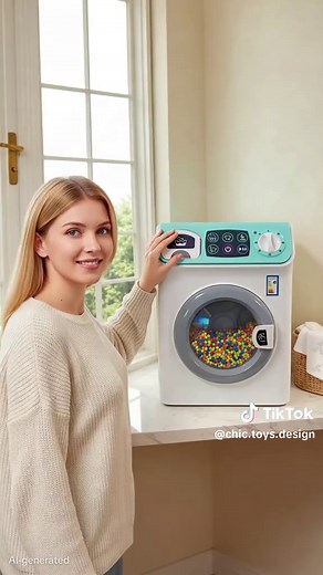 Kids Washing Machine Toy Set, Realistic Sound & Lights, Rotating Drum, Pretend Play Appliance, Suitable for Boys & Girls #playkitchen #learningtoys #babyplay #toydealsuk #toyreviewuk #toddlerkitchentoys #childrenssoftplay #toddlerkitchenset #kidschangingrobe #kidsgymset