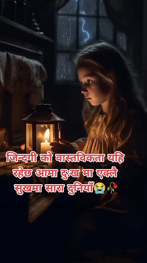 Enchanting Nighttime Reflection with Lantern