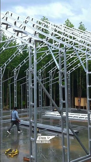 40x50 Metal Building in progress