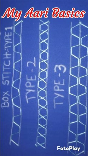 🪡✂️Class 45 – Box Stitch Type 1, 2 & 3 | My Aari Basics 🧵🌸