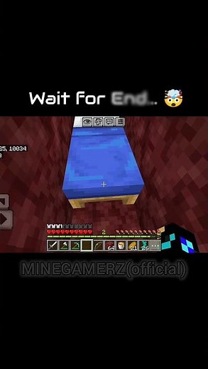 Minecraft Bed Secret in the Nether! 😱 #shorts