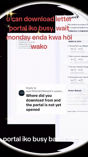 Barua ziko.. Portal still busy... U can still get from hoi on Monday tomorrow | Teacher Shaz Sharon