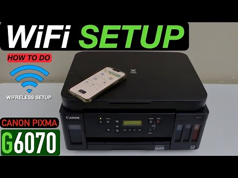 Canon Pixma G6070 WiFi Setup, Add in SmartPhone for Wireless Print & Scanning.