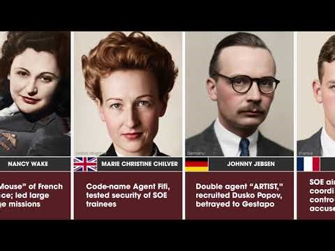 Top 40 Intelligence Agents of WWII | World War II