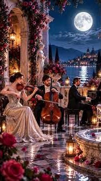 Moonlight Among the Roses 🌙 | Beautiful Violin, Cello & Piano Adagio #Shorts