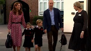 260K views · 2.1K reactions | Princess Charlotte arrives for her first day at school - following in the footsteps of big brother Prince George. The four-year-old was seen hiding behind mum Kate as she walked in to the classroom. | Channel 5 News | Facebook