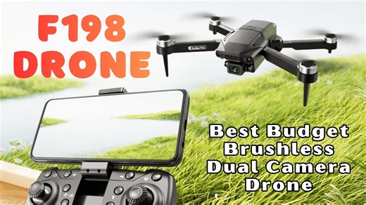 F198 Drone website link to check today's price: https://s.click.aliexpress.com/e/_c3UYxs89 Meet the F198 Drone — a compact, foldable quadcopter packed with features usually found in more expensive drones. In this review, we test its real flight performance, dual-camera system, FPV quality, and all the smart functions it offers. ✨ Highlights of the F198 Drone 📷 1080P Wide-Angle Dual Camera with 90° manual adjustment 🚀 Brushless 1503 Motor for stable, smooth, and powerful flight ✈️ Optical Flow 